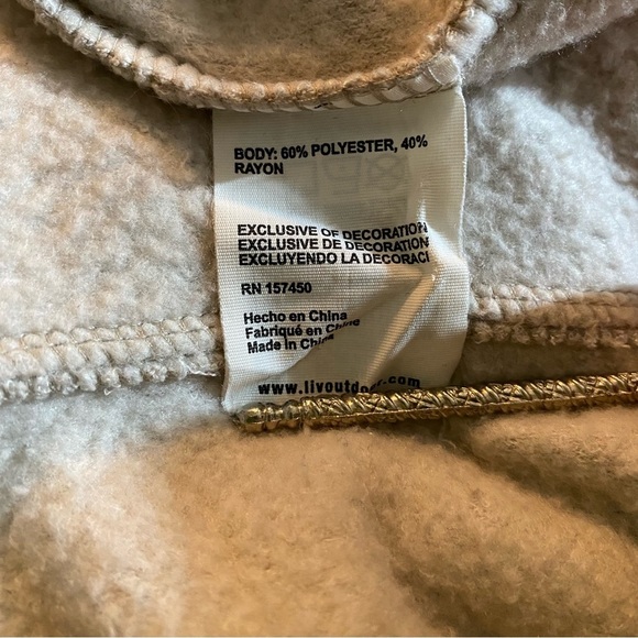 Liv‎ Outdoor Jacket Women Small 1/4 Zip Oatmeal All Season Packable Gorpcore - Picture 12 of 13